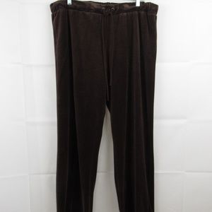 Suzie In The City Pant Size X Velvet Relaxed Brown